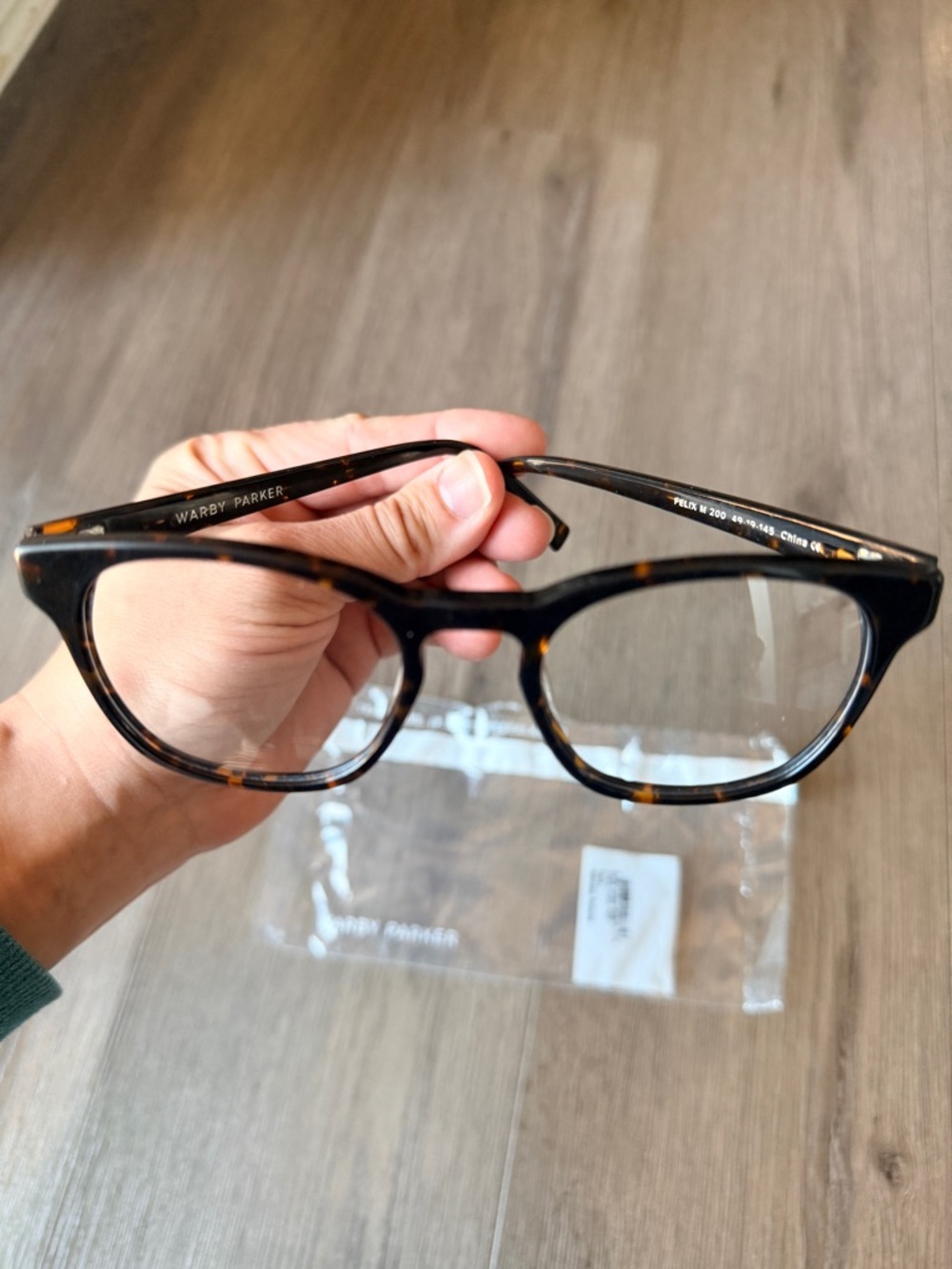 Warby Parker Felix Eyeglasses – Whiskey Tortoise | Medium (135mm) | NEW Frames - Picture 7 of 7